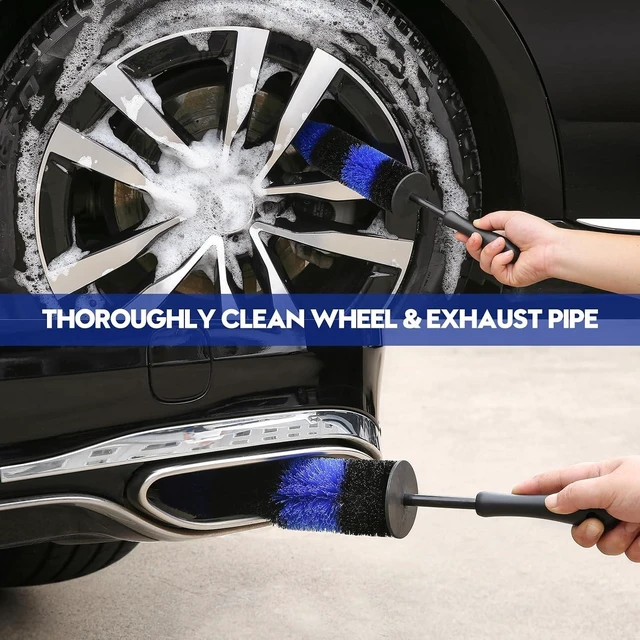 Alt view image 4 of 7 - 38PcsB Car Detailing Kit Detailing Brush Set Car Wash Cleaning Kit Blue