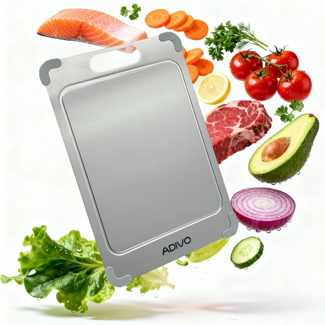 Main image of Pure Titanium Cutting Board for Kitchen, 15.3 x 11 Inch, Large