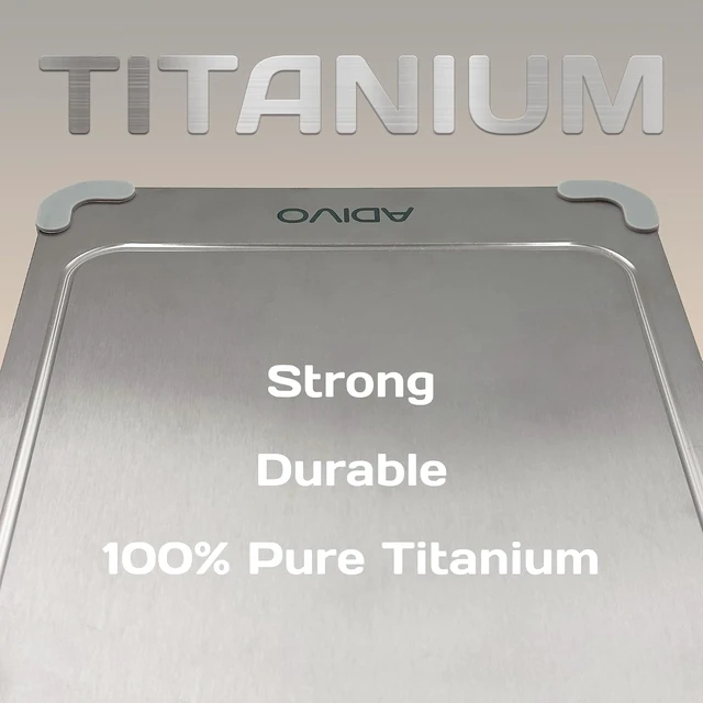 Alt view image 7 of 7 - Pure Titanium Cutting Board for Kitchen, 15.3 x 11 Inch, Large