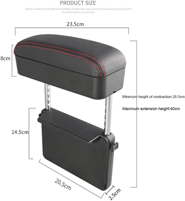 Alt view image 2 of 5 - Car Armrest Storage Box, Universal Car Armrest Support Elbow