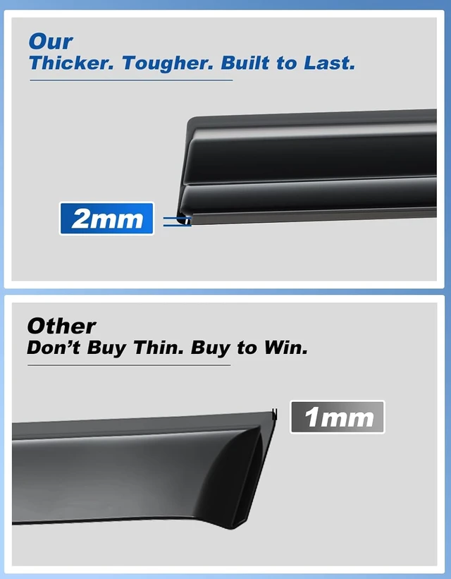 Alt view image 6 of 7 - Out-Channel Window Visors Rain Guards for Kia Sportage 2017-2022