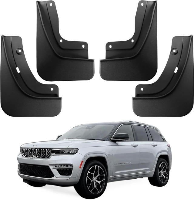 Main image of Mud Flaps Fit for 5th Gen Jeep Grand Cherokee 2025 2024 2023 2022 No Drilling Required All Weather Mud Splash Guards Mudflap Front & Rear Gen Jeep Grand Cherokee 2-Row Accessories 4pcs (Non L)