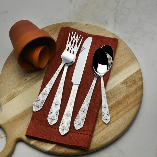 Alt view image 5 of 6 - Everyday Pueblo 20-Piece Stainless Steel Flatware Set, Service for 4