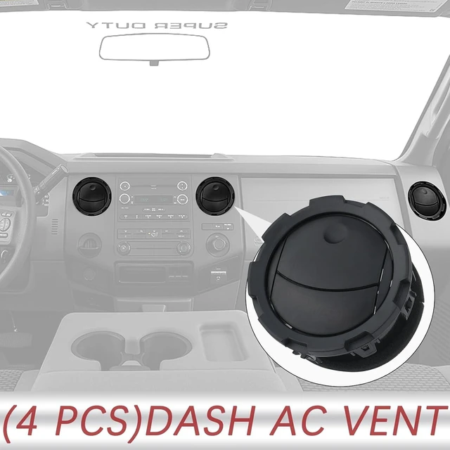 Main image of Dashboard AC Heater Air Duct Vent Louvre (4 Pcs) Compatible with 2011-2016 Ford F250 F350 F450 F550 Super Duty Interior Accessories Replaces BC3Z-19893-AA