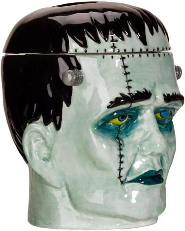 Alt view image 2 of 3 - Frankenstein Head Ceramic Cookie Jar