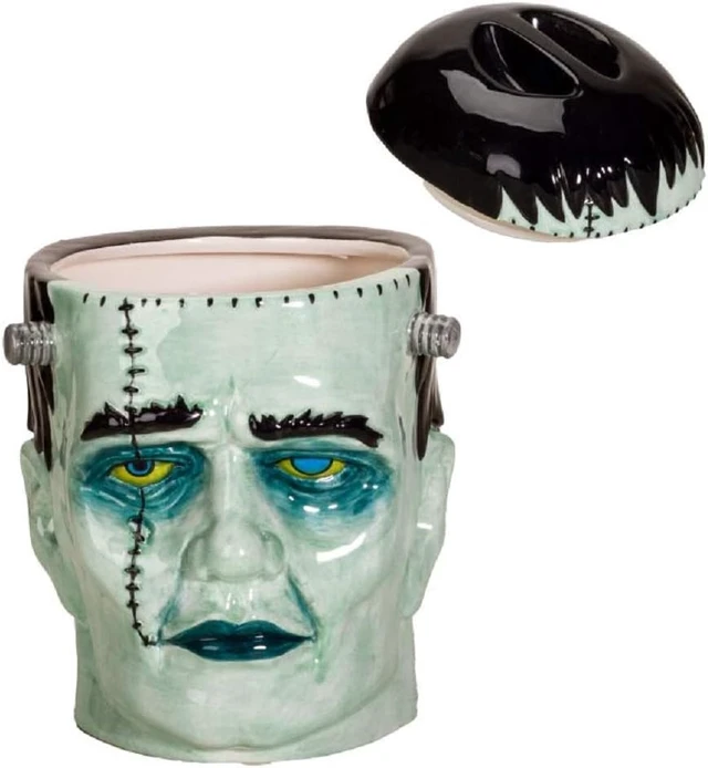 Alt view image 3 of 3 - Frankenstein Head Ceramic Cookie Jar