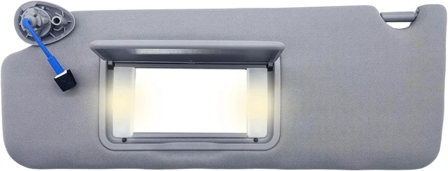 Main image of Left Driver Side Sun Visor with Light Fits for Honda Pilot 2016-2022 Honda Ridgeline 2018-2020 Sun Shade # 83280-TG7-A12ZB 83230-TG7-A12ZB (Gray) (Gray(Left Driver Side))