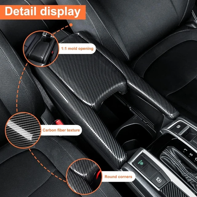 Alt view image 4 of 7 - Center Console ArmrestBox Decorate Compatible With Civic 2016-2021