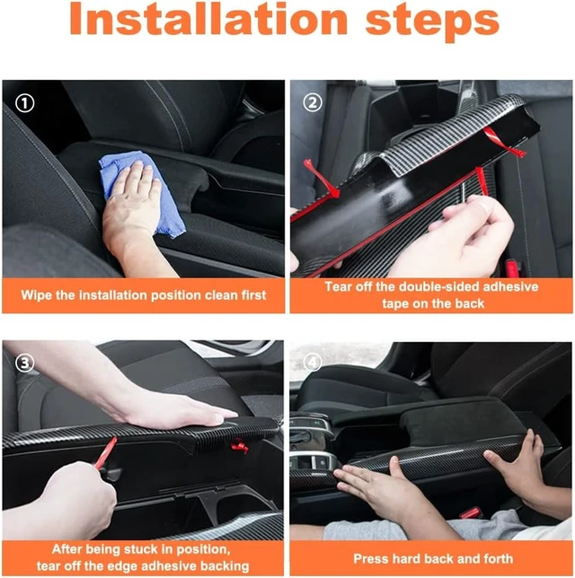 Alt view image 6 of 7 - Center Console ArmrestBox Decorate Compatible With Civic 2016-2021