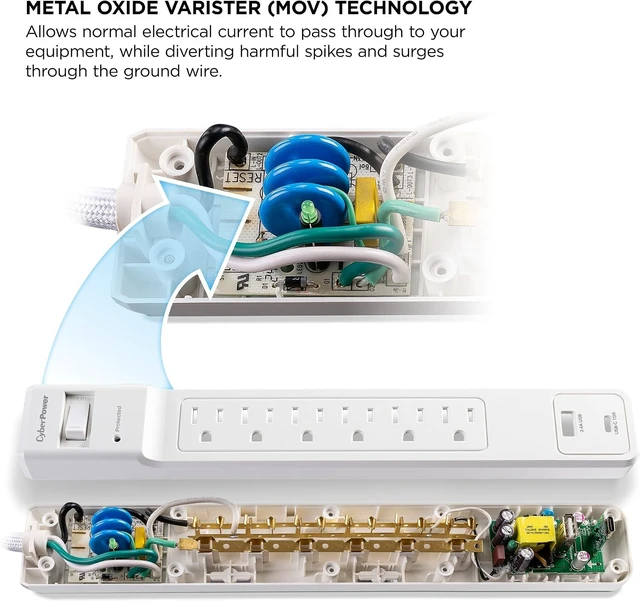 Alt view image 6 of 7 - CSB1206 Essential Surge Protector
