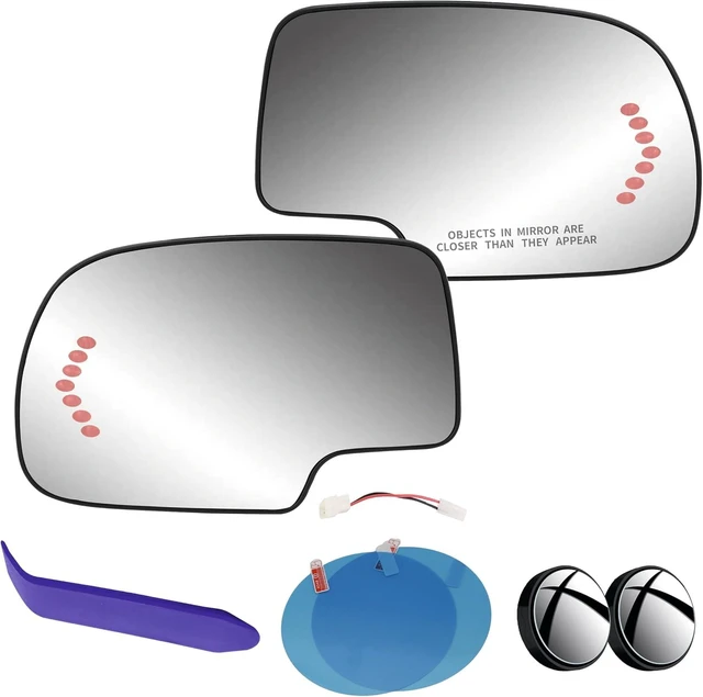 Main image of Pair Side Mirror Glass Compatible with Chevy GMC Cadillac 1999-2007