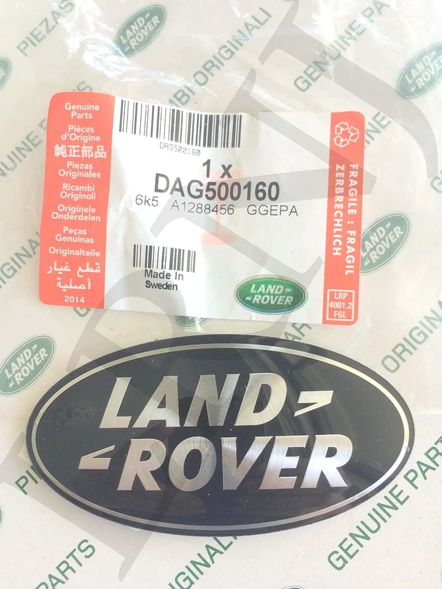 Alt view image 6 of 6 - About Oval Badges Black ON Silver -NEW Genuine Parts DAG500160 + DAH500330