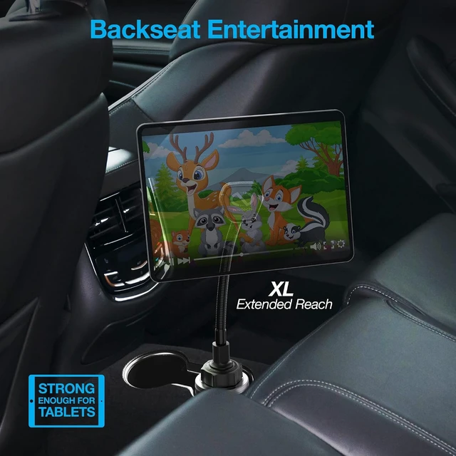 Alt view image 5 of 7 - MagBuddy Elite XL Car Phone Holder - Magnetic Mount for Cup Holder with 11 Inch Gooseneck & 360 Degree Swivel, Universal Compatibility for iPhone, Android & GPS Units
