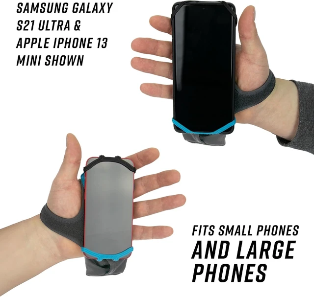 Alt view image 6 of 7 - Hand Held Phone Holder - Handheld Grip Phone Holder with Key Fob & Card Slot for Running, Jogging & Working Out - Compatible with All Phones (iPhone, & Google) - Machine Washable