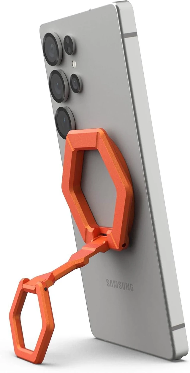 Alt view image 5 of 7 - UAG Magnetic Phone Ring Stand, MagSafe Compatible, Burnt Orange