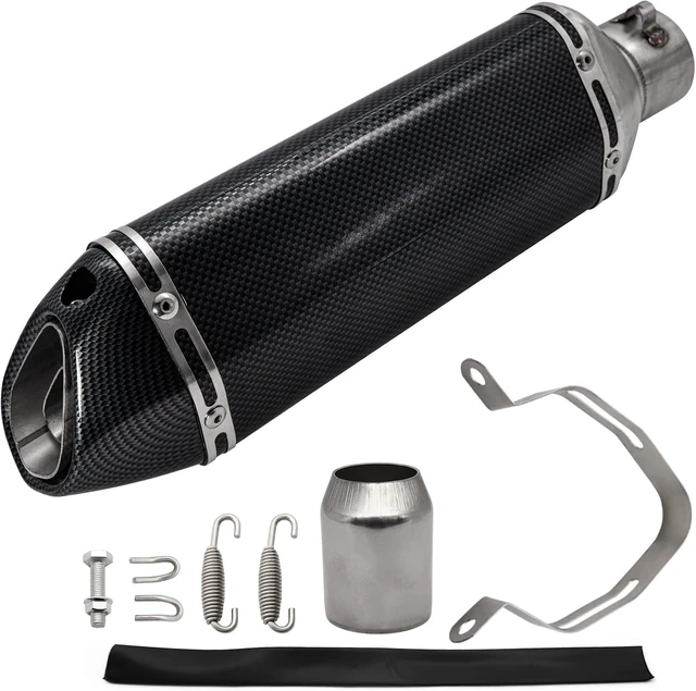 Main image of Motorcycle Slip On Muffler,1.5-2" Carbon Fiber Unversal Slip on Silencers