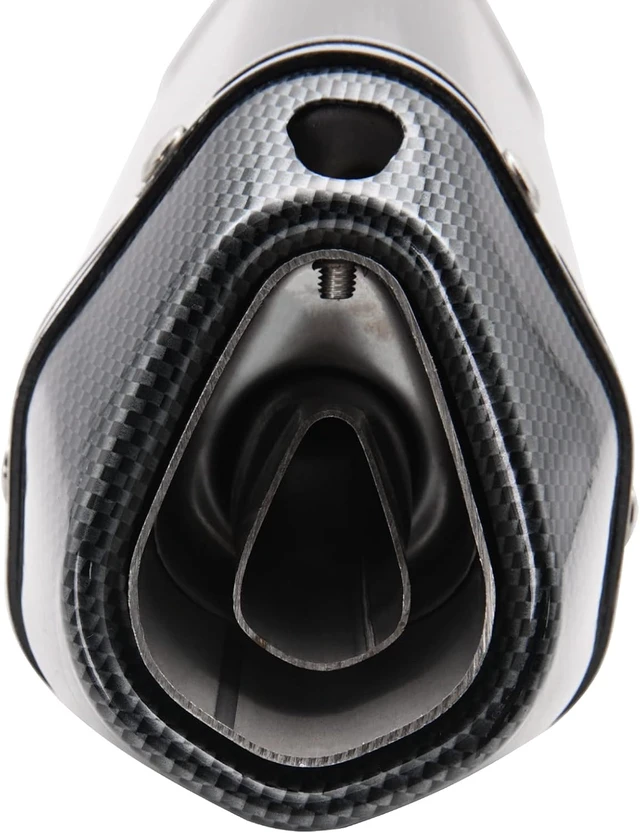 Alt view image 5 of 7 - Motorcycle Slip On Muffler,1.5-2" Carbon Fiber Unversal Slip on Silencers
