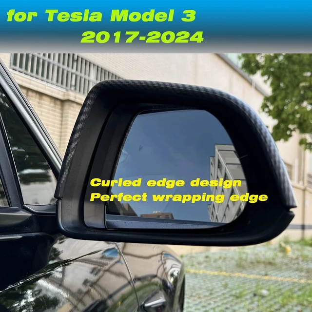 Alt view image 4 of 6 - for Tesla Model 3 Rearview Mirror Guard Cover-LT