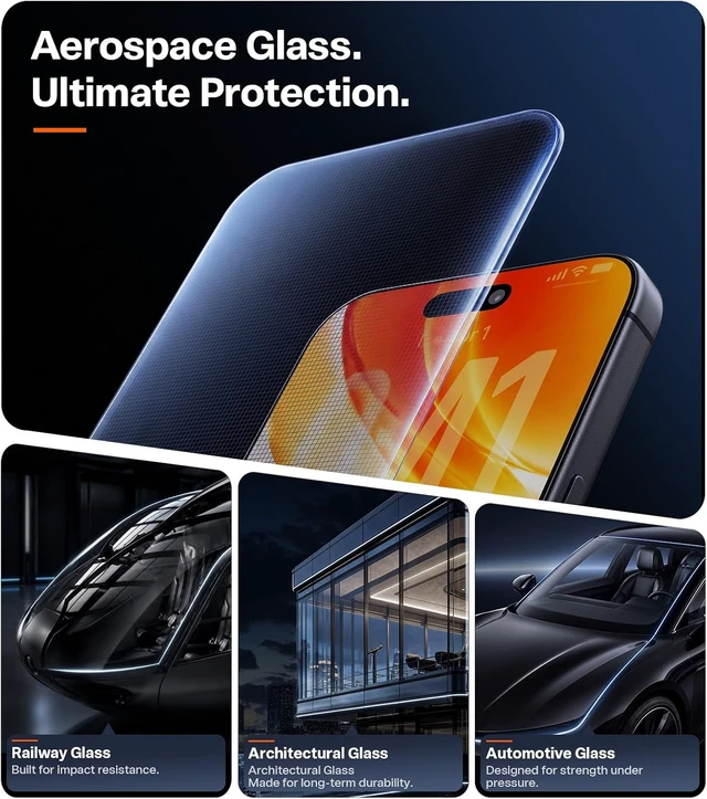 Alt view image 7 of 7 - OrigArmor for iPhone 18 Pro Max Screen Protector, Anti-Reflective