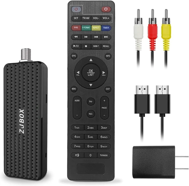 Main image of Digital Converter Box for TV,1080P ATSC tv Tuner Box with hdmi Output and 3RCA Cables Hidden Behind TVwith Power Adapter2-in-1 RemoteTV Program Recording&Playback,USB Media Player