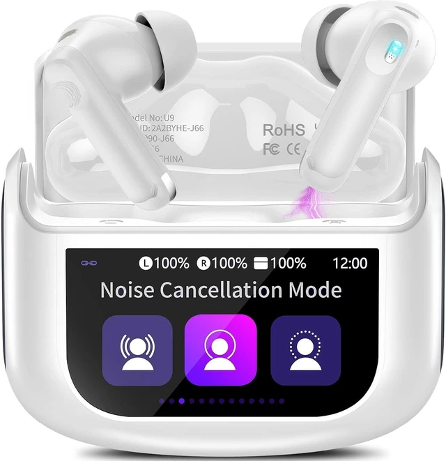 Main image of Active Noise Cancelling Ear Buds 48H Wireless Earbuds with Touch Screen