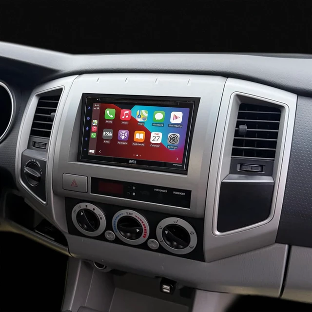 Alt view image 6 of 7 - TA2053B Double DIN Radio Install Dash Kit Compatible with Select 2005-2008 Toyota Tacoma - Aftermarket Car Stereo Installation Kit - See Fit Guide in Images to Verify Vehicle Compatibility