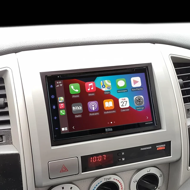 Alt view image 7 of 7 - TA2053B Double DIN Radio Install Dash Kit Compatible with Select 2005-2008 Toyota Tacoma - Aftermarket Car Stereo Installation Kit - See Fit Guide in Images to Verify Vehicle Compatibility