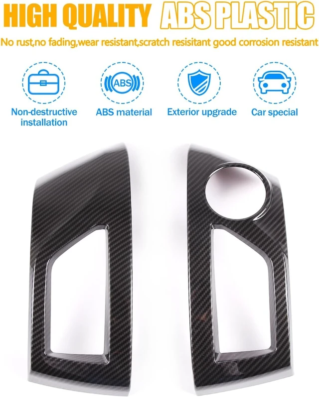 Alt view image 3 of 7 - Car ABS Central Control Dashboard Air Outlet Frame Cover Trim Compatible with Toyota Tacoma 2011 2012 2013 2014 2015 Interior Accessories