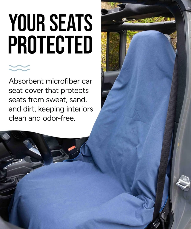 Alt view image 2 of 7 - Microfiber Towel Seat Cover (Light Pink)