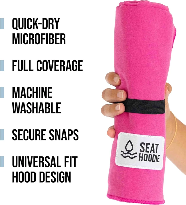 Alt view image 5 of 7 - Microfiber Towel Seat Cover (Light Pink)