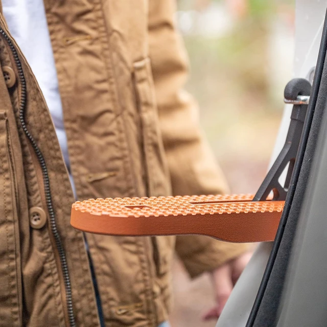 Alt view image 4 of 7 - Moki Car Door Step - Hooks on Car Door Latch for Car Roof Access, As Seen on Shark Tank - Moki Ascent Folding Step