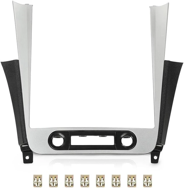Main image of Dash Radio Panel Bezel Trim Fit 2008-2012 Chevy Malibu,Silver