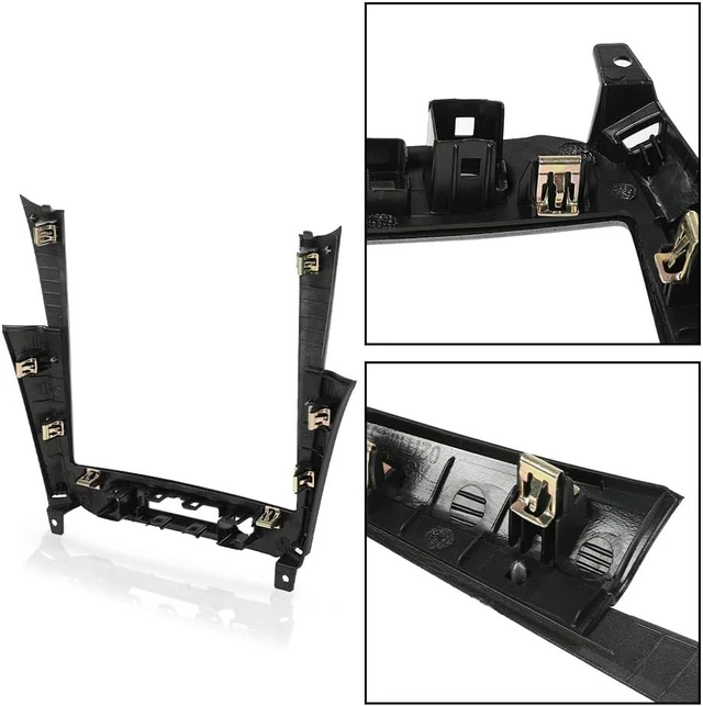 Alt view image 6 of 7 - Dash Radio Panel Bezel Trim Fit 2008-2012 Chevy Malibu,Silver