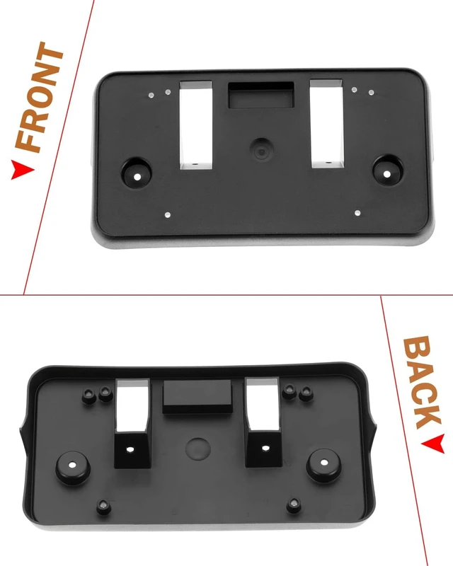 Alt view image 6 of 7 - Front License Plate Frame for GMC Sierra 1500 2022 2023 2024 2025 2026 Front Bumper License Plate Holder Mounting Bracket Replace # 84877919 GM1068251