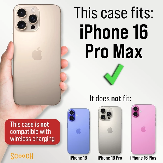 Alt view image 4 of 7 - for iPhone 16 Pro Max Wallet Case Card Holder, Wingmate, Black