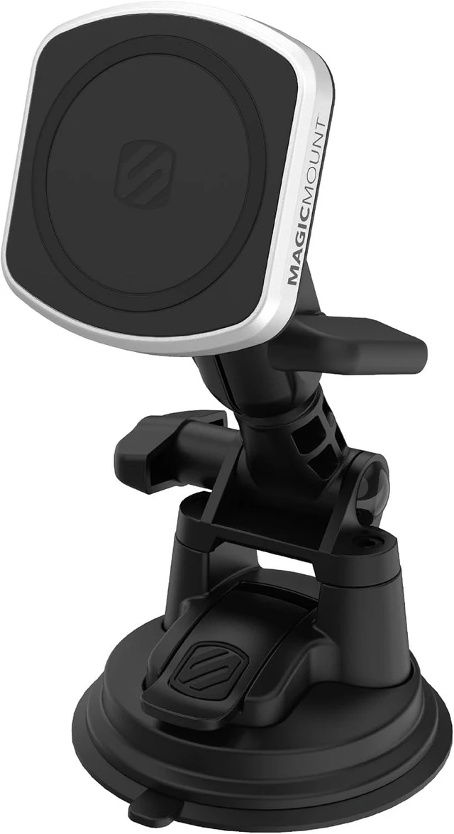 Main image of MP2WDHD MagicMount Pro2 Heavy Duty, Extra-Strong Suction Cup Cell Phone Mount, Windshield/Dashboard Magnetic Phone Holder with Anti-Shake Stabilizer for iPhone, Android, Tablet, Car, Truck