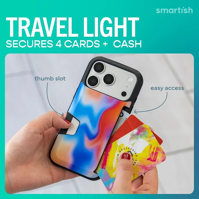 Alt view image 2 of 7 - iPhone 18 Pro/17 Pro Wallet Case, Wallet Slayer Vol 1, Liquid Sky