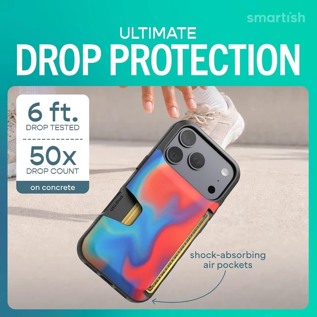 Alt view image 3 of 7 - iPhone 18 Pro/17 Pro Wallet Case, Wallet Slayer Vol 1, Liquid Sky