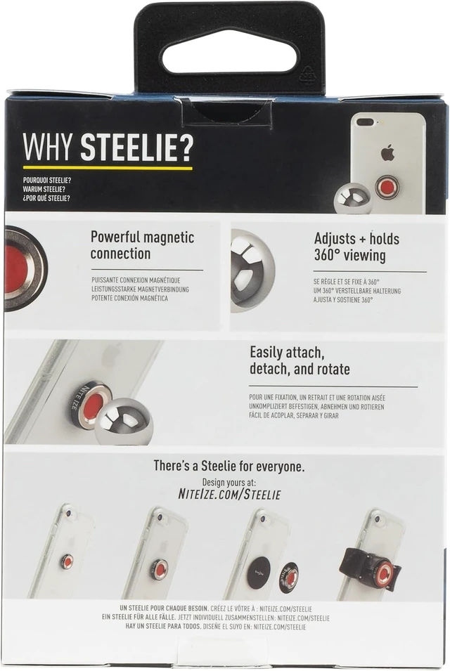 Alt view image 6 of 7 - Steelie Pedestal Mount - Tabletop Stand Compatible with MagSafe iPhones & Tablets - Magnetic Desk Phone Mount - Phone Holder Accessories for Hands-Free Use & Adjustable Viewing