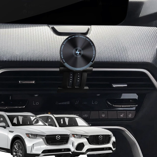 Main image of Designed for MagSafe Car Mount for 2026 Mazda cx70 cx90 Phone Holder 2026 15W Fast Wireless Charging 2026 Mazda CX-70 CX-90 Phone Mount 2026 Mazda CX90 Accessories Support 2024-present cx90/70