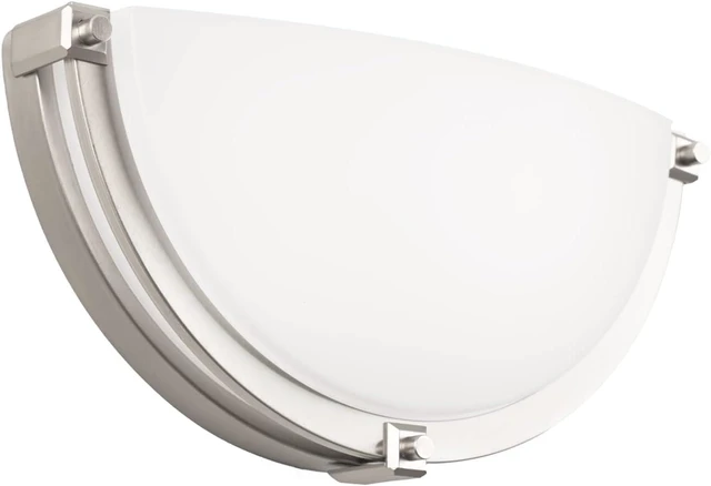 Main image of 13 inch Dimmable LED Wall Sconce, Half Moon Wall Light Fixture, 3000K/4000K/5000K Color Temperature Adjustable, Modern Bathroom Vanity Light FixturesSuper Bright 950 Lumen (Brushed Nickel)