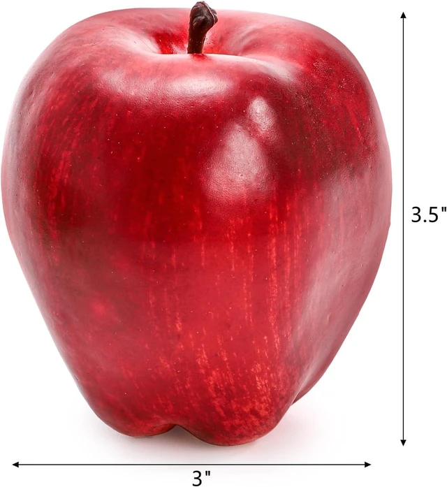 Alt view image 2 of 7 - 24 Pcs Artificial Apples, Realistic Fake Red Delicious Apples, Decorative Lifelike Faux Apples for Home Kitchen Festival Party Photography Christmas Decoration