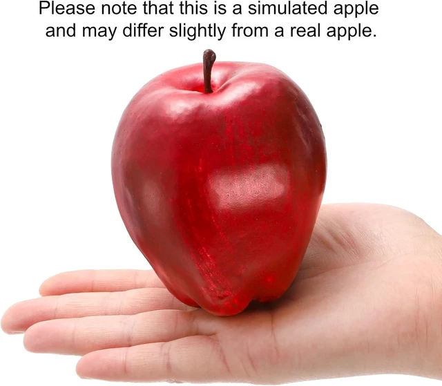 Alt view image 3 of 7 - 24 Pcs Artificial Apples, Realistic Fake Red Delicious Apples, Decorative Lifelike Faux Apples for Home Kitchen Festival Party Photography Christmas Decoration