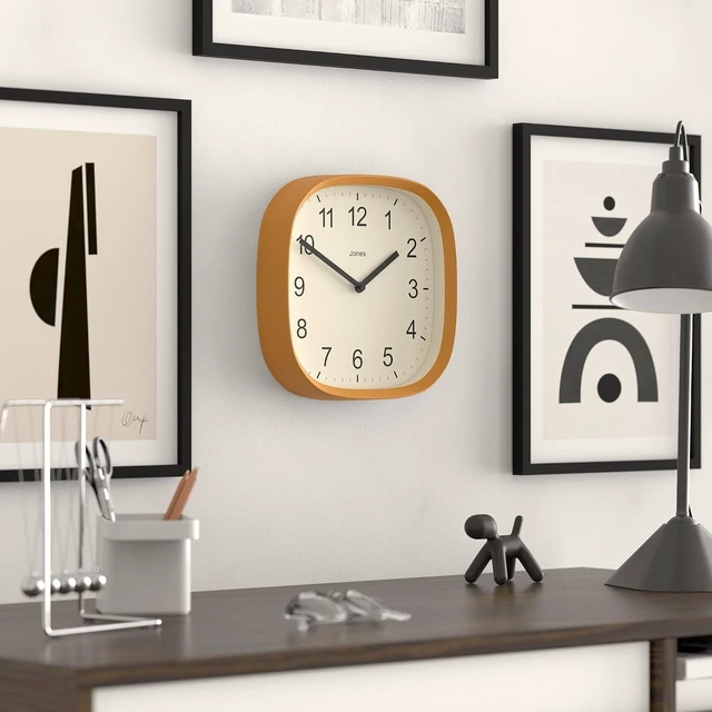 Alt view image 5 of 7 - ® Sprite wall Clock | Modern Square Clock | 10" | Yellow