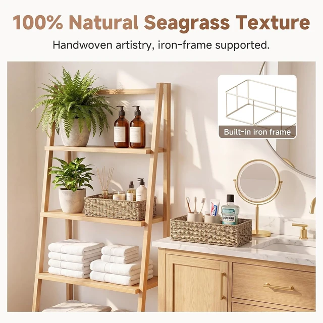 Alt view image 5 of 7 - Toilet Paper Basket, Bathroom Basket Organizer for Storage