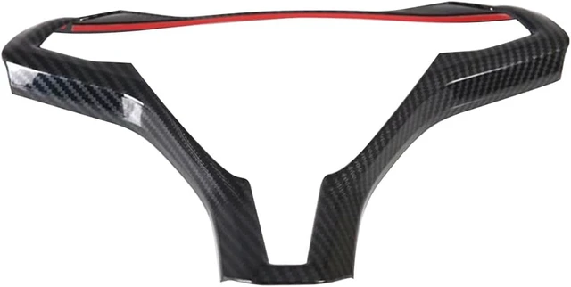 Alt view image 2 of 7 - OUBOLUN Carbon Steering Wheel Trim For Tesla Model S Model X 2016-2020