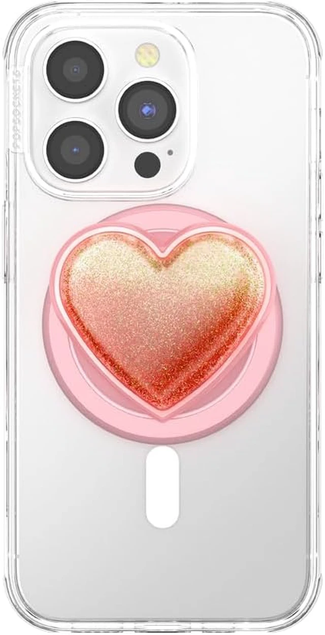 Alt view image 3 of 5 - Phone Grip for MagSafe, Magnetic Holder- Tidepool Heart