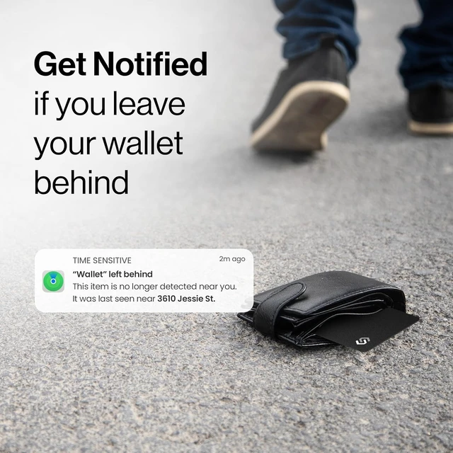 Alt view image 5 of 7 - SPOTMINDERS MFi Certified Wallet Tracker PRO Works with Find My IP68 Rechargeable Tracking Card for Wallet Luggage Passport 0.07in Slim Credit Card Design Item Finder