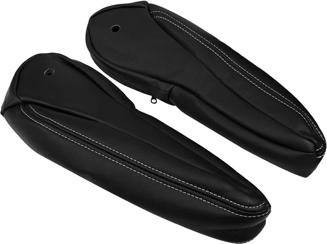 Main image of Seat Armrest Leather Cover, Driver & Passenger Replacement Black Seat Armrest Cover Compatible with Chrysler Town & Country 2011-2016