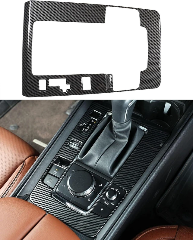 Main image of Fit for Mazda CX50 2023 2024 2025 2026 Accessories, Carbon Fiber Gear Shift Box Panel Car Center Console Cover Gear Panel Gear Shift Knob Cover Trims Frame Protection for CX 50 Interior